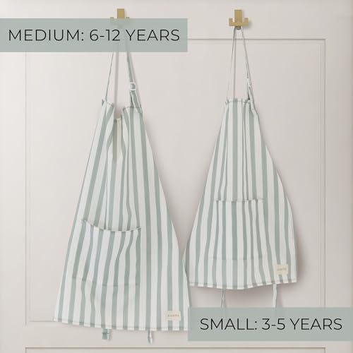 Kids Apron for Cooking and Crafts with Pocket - Adjustable Toddler Apron