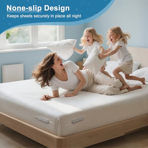 Heavy Duty Bed Sheet Holder Straps - Secure Grip for All Mattress Sizes
