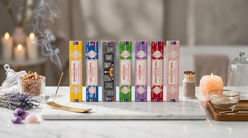 Incense Sticks Variety Pack Gift Set - 7 Aromatherapy Scents (15g Each)