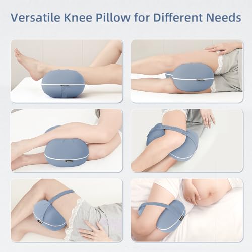 Cooling Knee Pillow for Side Sleepers - Memory Foam Support