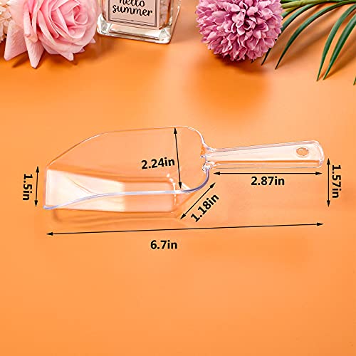 12 Pcs Plastic Candy Buffet Scoops and Tongs Set - Food Serving Utensils