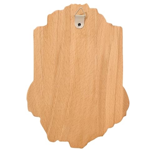 Wooden Jesus Wall Decor Handmade Cross Wall Art 9.8" x 7" Beechwood