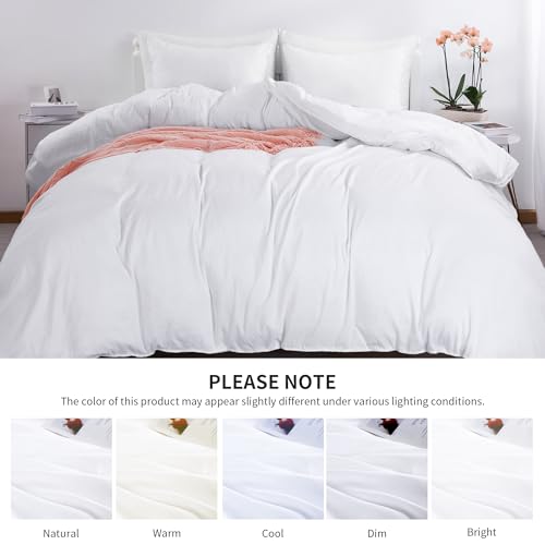 Oversized King Duvet Cover 120x120 Inch - Ultra Soft Microfiber