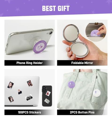 Music Fan Gift Set with Photocard Binder, 60 Photocards & Accessories