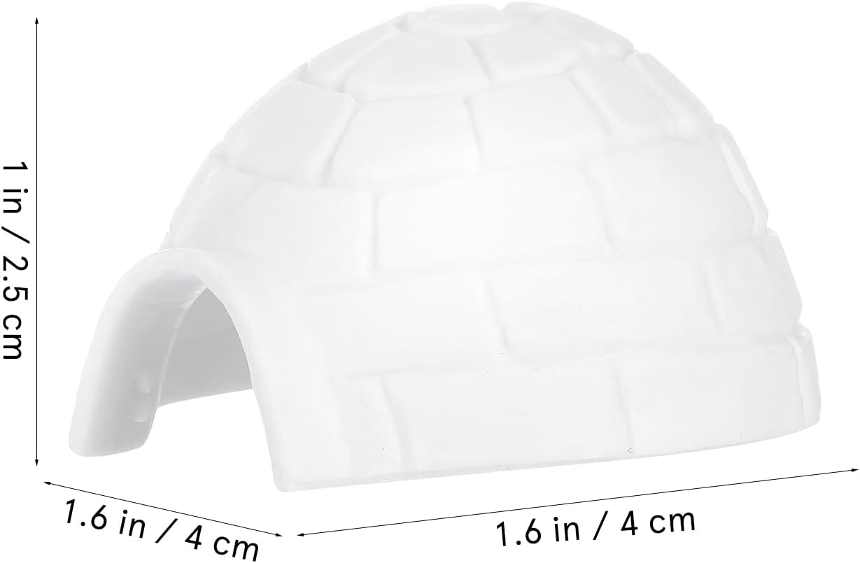 Skiennix Mini Igloo Toys - Lifelike Arctic House Models for Kids | 6-Piece Dollhouse Decor Set