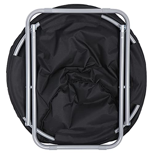 Folding Moon Chair, Padded Faux-Fur Lounge Chair for Bedroom and Dorm