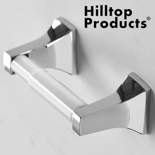 Universal Toilet Paper Holder Roller Replacement - 2 Pack, White Plastic