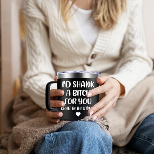 Fufendio Birthday Mug for Women, Sisters Gifts from Sister – Shank A B Black