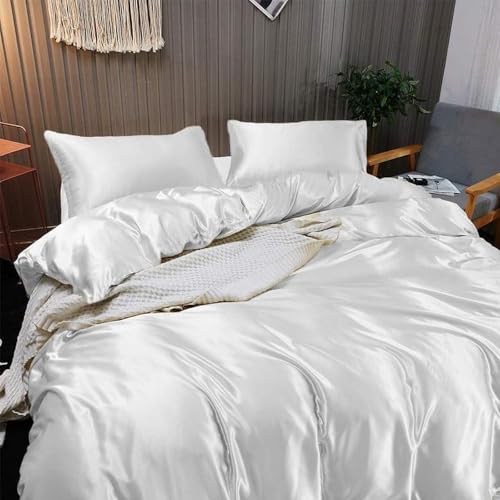 Premium Mulberry Silk Duvet Cover - 22 Momme Twin Size 68"x90"