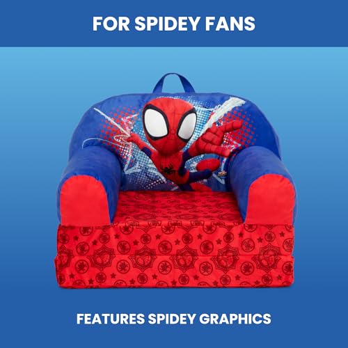 2-in-1 Convertible Kids Flip-Out Foam Chair & Lounger Sleeper Bed
