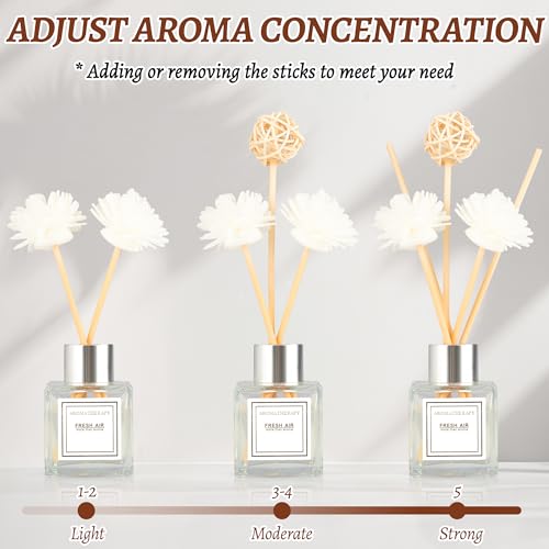 Reed Diffuser Set with Essential Oils and 5 Sticks - 1.7 fl oz Home Fragrance