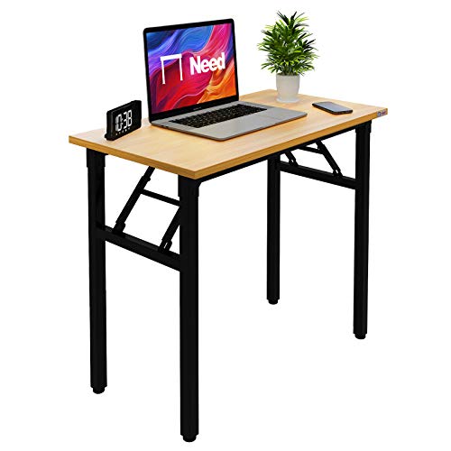 Folding Computer Desk 31.5-Inch Compact Writing Table for Small Spaces