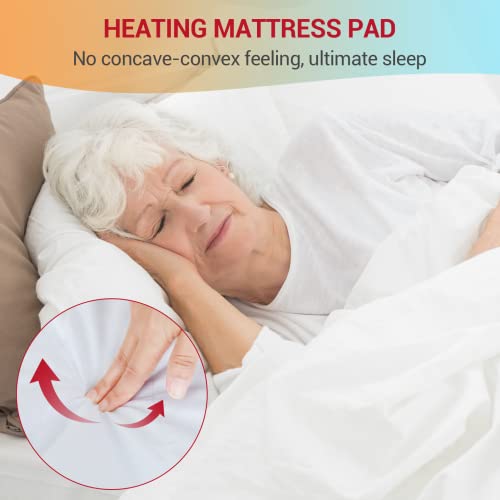 Heated Mattress Pad Mini Twin Size 31" x 55", 3 Heat Settings & Auto-Off