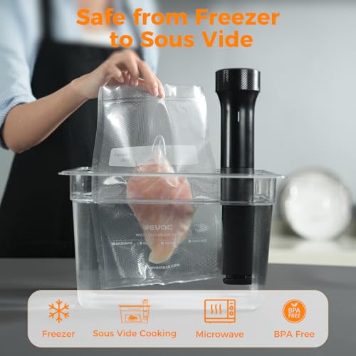 Heavy Duty Vacuum Sealer Rolls 11" x 50' (2 Pack) - BPA-Free Food Storage Bags