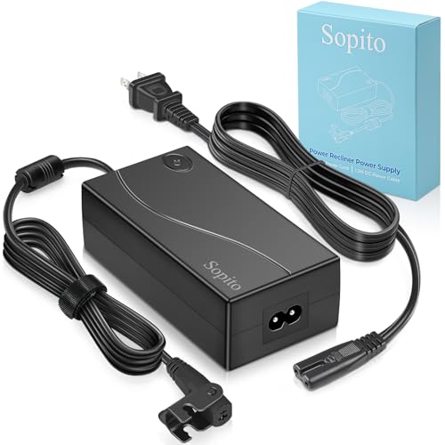 29V 2A Recliner Power Supply Adapter, 2-Pin Electric Sofa Lift Chair Charger