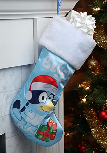 Bluey Stocking, 19" with Presents - Kurt S. Adler Officially Licensed Holiday Decor