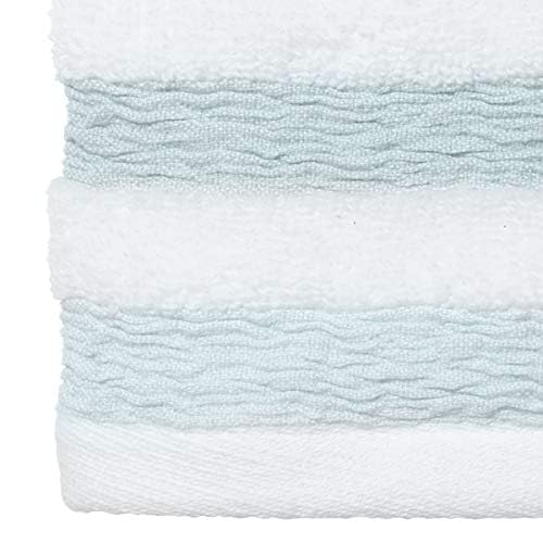 Coastal Terrazzo Fingertip Towel, 100% Cotton Soft Absorbent Bathroom Towel