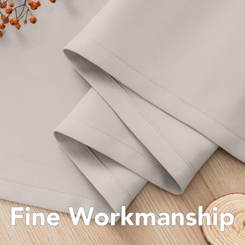 Thermal Insulated Blackout Curtains for Bedroom - 63 Inch Grommet Panels (Ivory/Cream, Set of 2)
