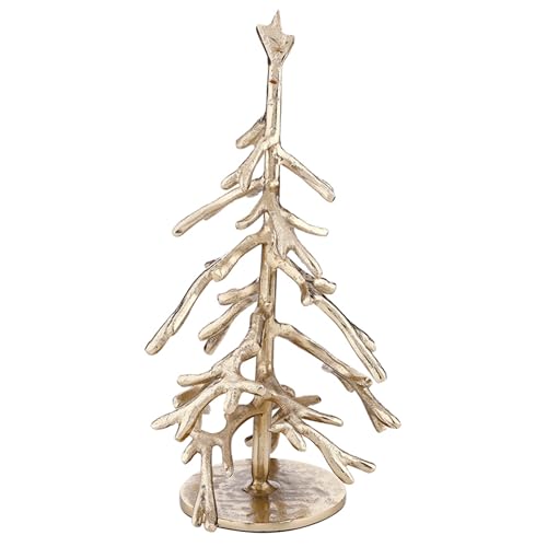 Santa Barbara Design Studio Gold Metal Twig Tree Set of 2 for Mantel - Xmas Shelf Decor