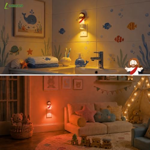 Color Changing LED Plug-In Night Light with Dusk to Dawn Sensor