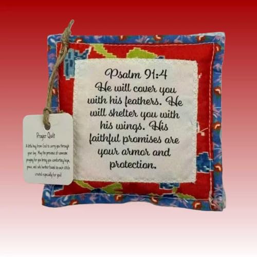 Pocket Prayer Quilt with Hidden Cross - Spiritual Comfort Gift