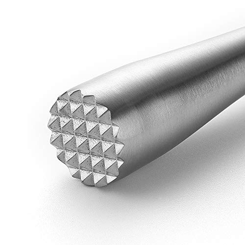 10-Inch Stainless Steel Cocktail Muddler - Professional Bar Tool for Mojitos & Cocktails