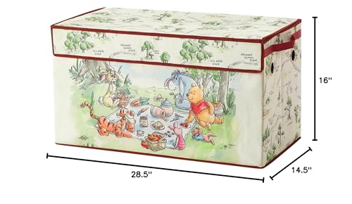 Collapsible Toy Storage Trunk with Soft Lid - 28.5-inch Kids Organizer