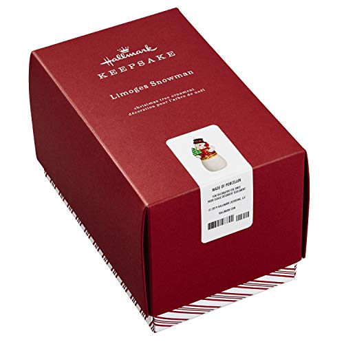 Hallmark Keepsake 2019 Snowman Limoges Ornament with Hidden Storage