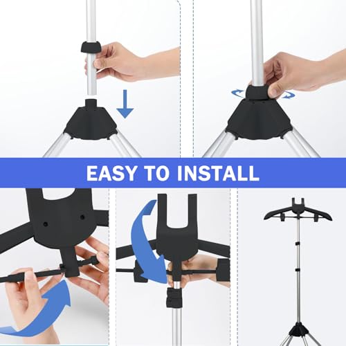 Adjustable Folding Garment Steamer Stand Rack for Home and Travel Ironing