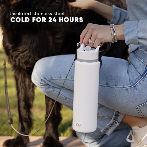 22oz Insulated Stainless Steel Water Bottle with Straw - Tie Dye