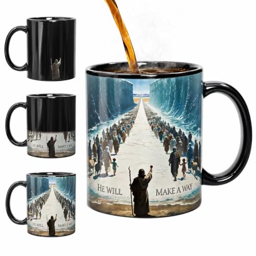 Christian Color Changing Mug 11 oz - Inspirational Bible Verse Coffee Cup