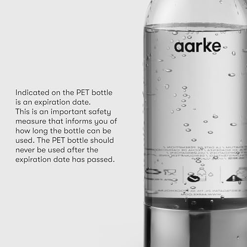 Carbonator Water Bottles 34oz (2-Pack) - BPA-Free PET Sparkling Water Maker