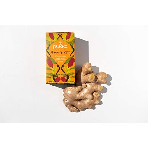 Pukka Herbal Tea Three Ginger 20 Count (Pack of 3)