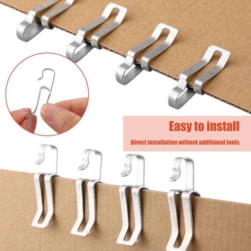 200 Pcs Metal Gutter Hooks for Outdoor String Lights & Holiday Decor