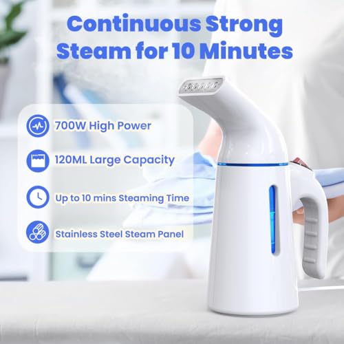 Blesgam Handheld Clothes Steamer 700W Portable Garment Steamer
