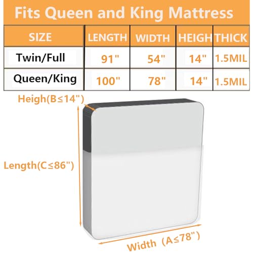 Waterproof Mattress Storage Bag for Queen/King Size Mattresses