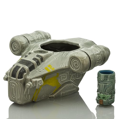 Star Wars Mandalorian Razor Crest Punch Bowl Set with Mini Muglet Tumbler