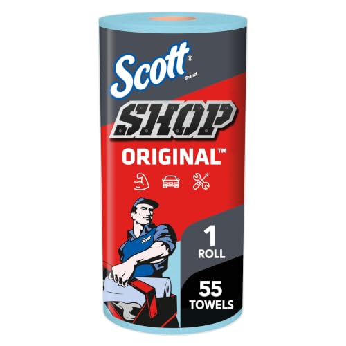 Scott Shop Towels Original 55 Count per Pack - 30 Rolls/Case, 10.4x11 Inches