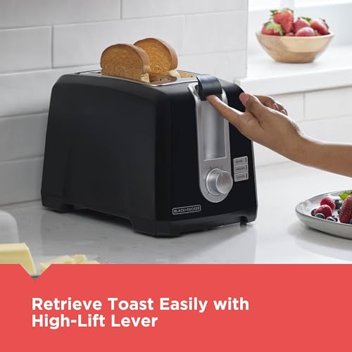 2-Slice Toaster with Extra-Wide Slots & 6 Toasting Shade Settings