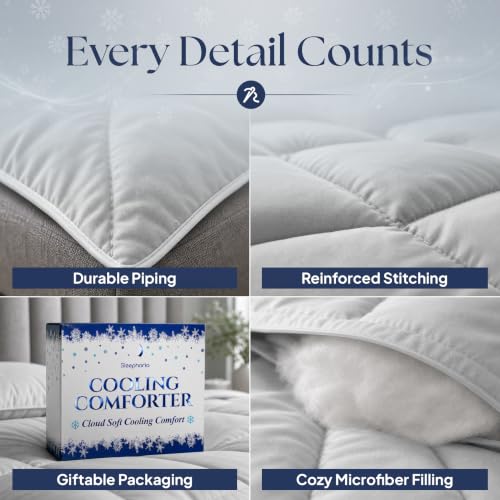 Cooling Comforter King Size - BreezeWeave Blanket for Hot Sleepers