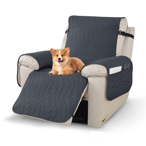 Waterproof Recliner Chair Cover - Dark Gray, Non-Slip, Durable