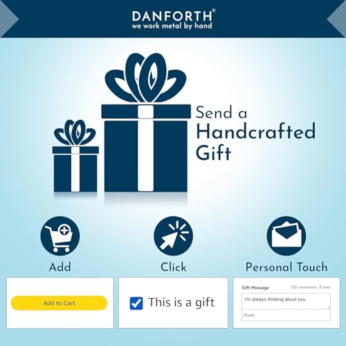 DANFORTH Hummingbird Tea Infuser with Pewter Charm - Handcrafted Loose Leaf Tea Steeper, Gift Boxed