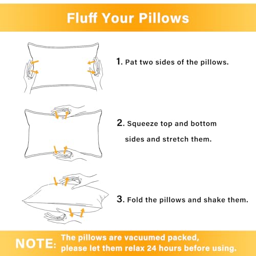Memory Foam Mini Pillow 2-Pack, 11x7 Inches for Travel & Support