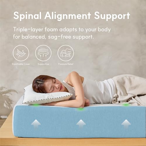 6 Inch Twin Gel Memory Foam Mattress - Medium Firm Kids & Bunk Bed Mattress