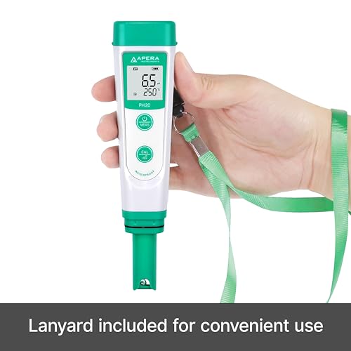 Waterproof pH Tester Kit with Carrying Case and Auto Calibration
