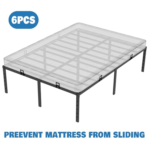 Adjustable Metal Mattress Holder Slide Stopper for Bed Frame - 6 Pack