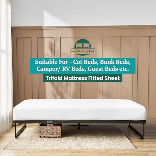 Twin Fitted Sheet 39x75, 6-Inch Deep Pocket 100% Egyptian Cotton, White