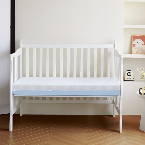 Dual Sided Breathable Baby Crib Mattress for Infant & Toddler Bed - 52"x28"x5"