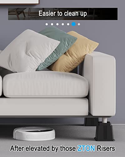 Heavy Duty Adjustable Bed Risers - Elevate Furniture 3", 5", 8"
