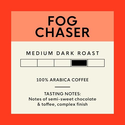 Fog Chaser Whole Bean Coffee - 2 lb Medium Dark Roast 100% Arabica